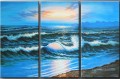 agp129 panel group seascape triptych